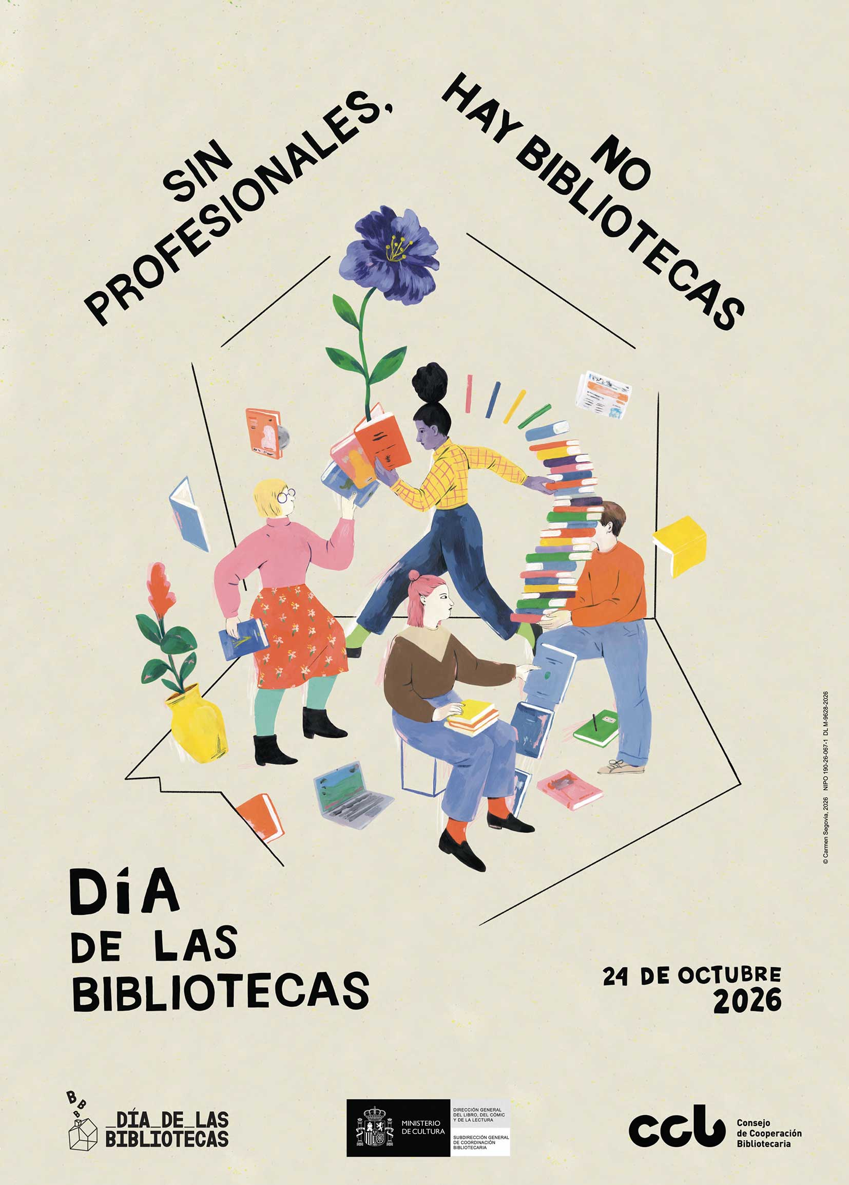 El Ministerio de Cultura celebra el Día de las Bibliotecas 2026 con el lema ‘Sin profesionales, no hay bibliotecas’