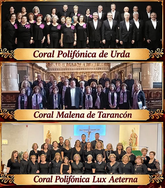 Tomelloso acogerá el IV Encuentro de Corales Lux Aeterna con agrupaciones de Urda y Tarancón