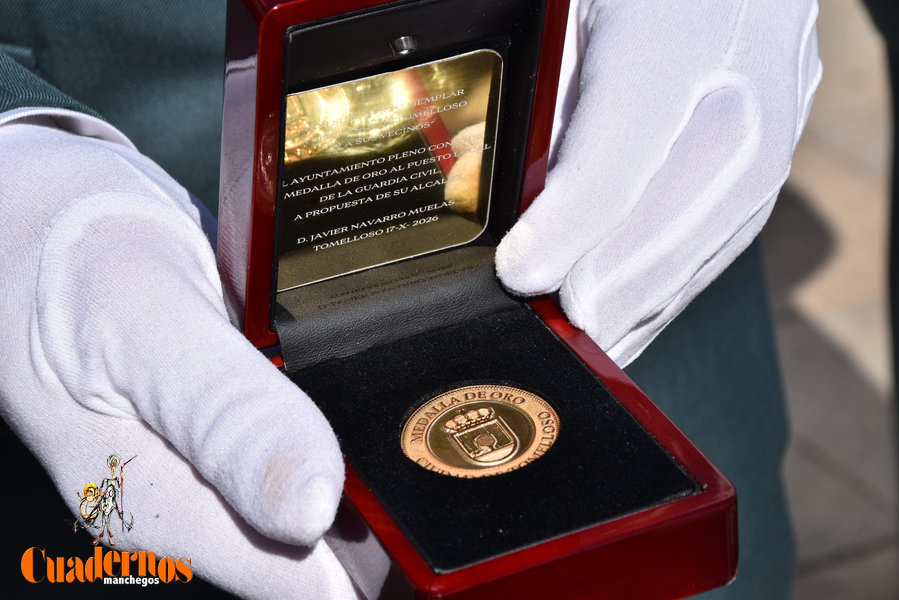 Tomelloso entrega la Medalla de Oro de la Ciudad a la Guardia Civil tras 161 años de servicio