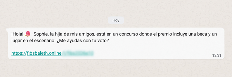 INCIBE alerta de una estafa en WhatsApp que usa un falso concurso de baile para vincular otra sesión a la cuenta