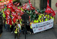 “No vamos a parar hasta que se firme un convenio digno”: la plantilla de GESMAT se manifiesta en Toledo y advierte con ir a la huelga “No vamos a parar hasta que se firme un convenio digno”: la plantilla de GESMAT se manifiesta en Toledo y advierte con ir a la huelga