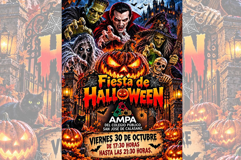La AMPA del colegio San José de Calasanz prepara una tarde de Halloween con disfraces, hinchables y música
