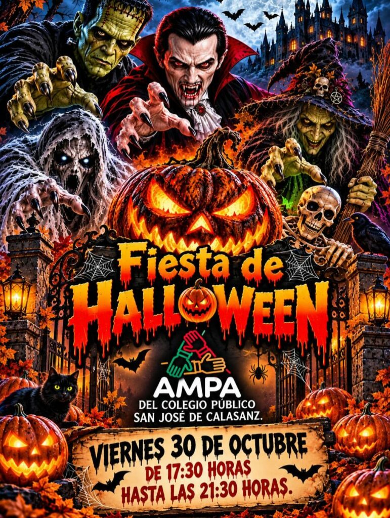 La AMPA del colegio San José de Calasanz prepara una tarde de Halloween con disfraces, hinchables y música 1 La AMPA del colegio San José de Calasanz prepara una tarde de Halloween con disfraces, hinchables y música