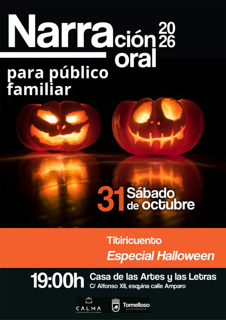 Halloween llega a CALMA: Tomelloso se llena de cuentos, títeres y diversión en familia 1 Halloween llega a CALMA: Tomelloso se llena de cuentos, títeres y diversión en familia