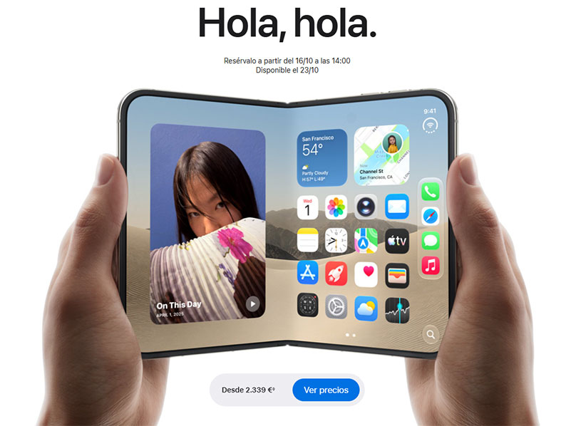 Apple abre hoy en España las reservas del iPhone Duo: cuesta desde 2.339 euros y llegará el 23 de octubre