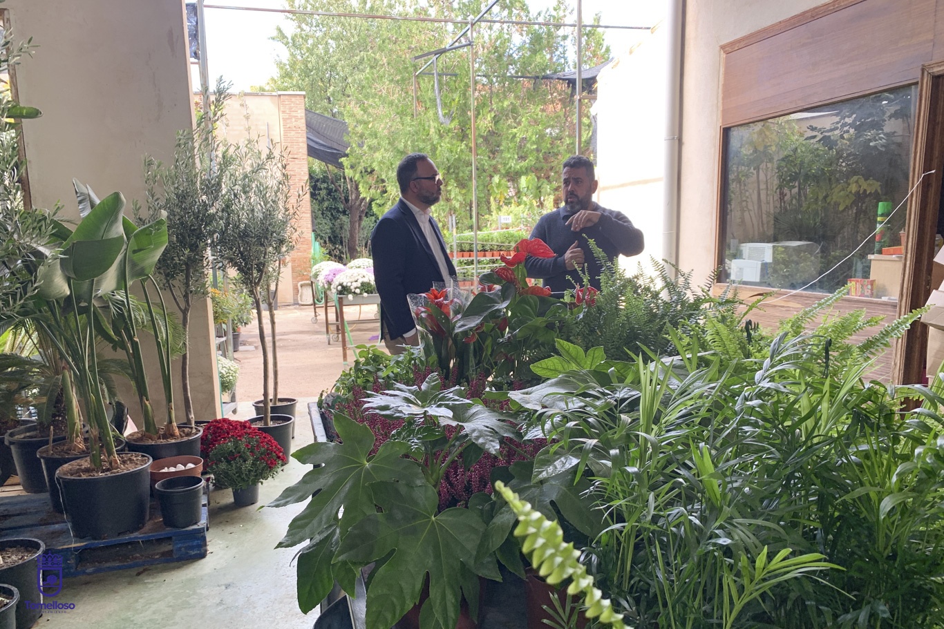 Tomiflor, tradición familiar entre flores, jardines y atención personalizada 6 Javier Navarro visita el centro de jardinería de Tomiflor donde ha conocido la actividad del negocio familiar