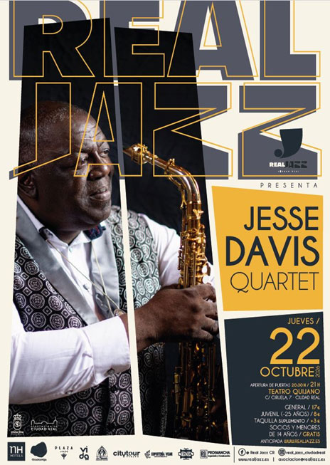 Jesse Davis cierra la temporada de Real Jazz en Ciudad Real el 22 de octubre