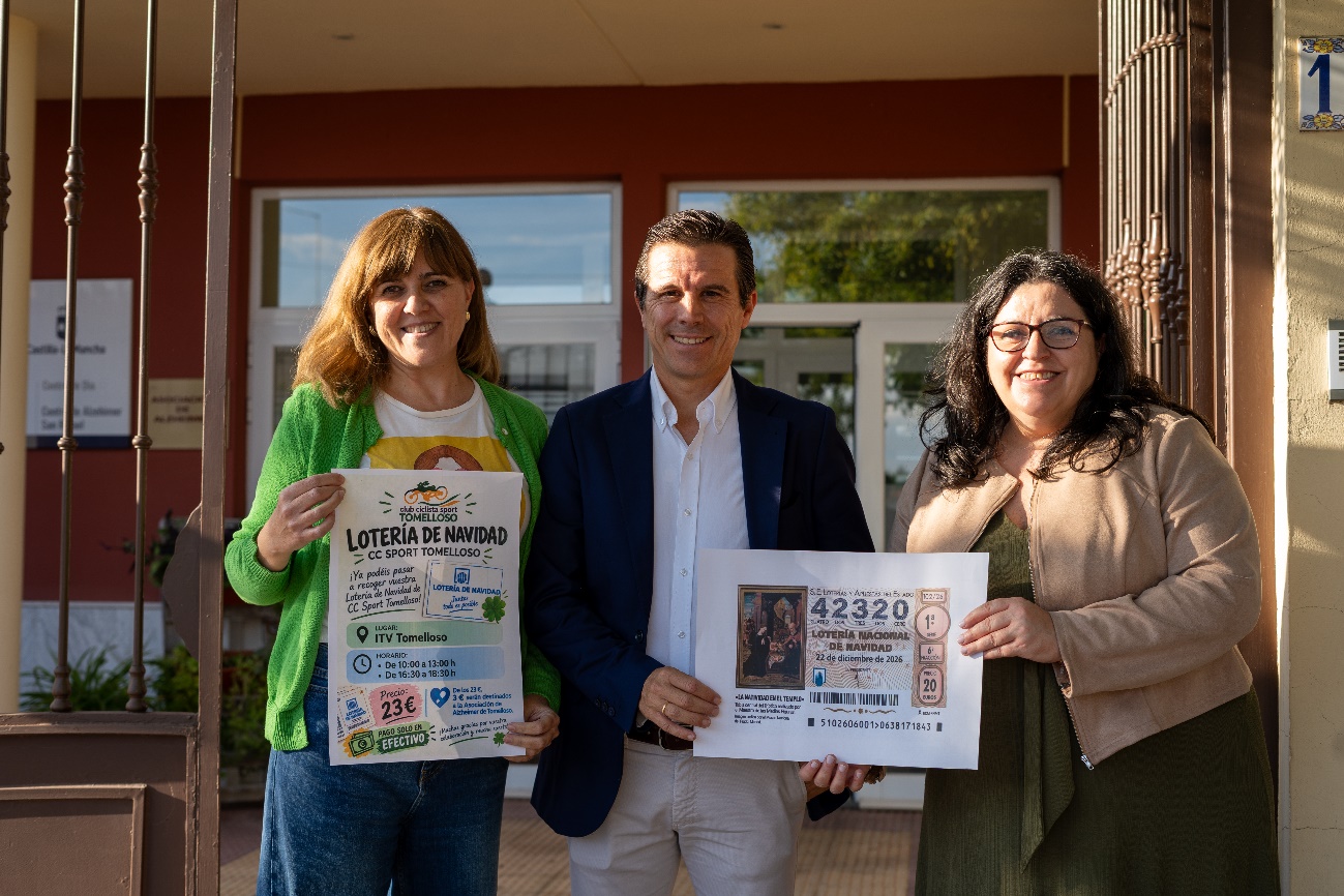 CC Sport Tomelloso impulsa una campaña de lotería solidaria a favor de la Asociación de Alzheimer de Tomelloso