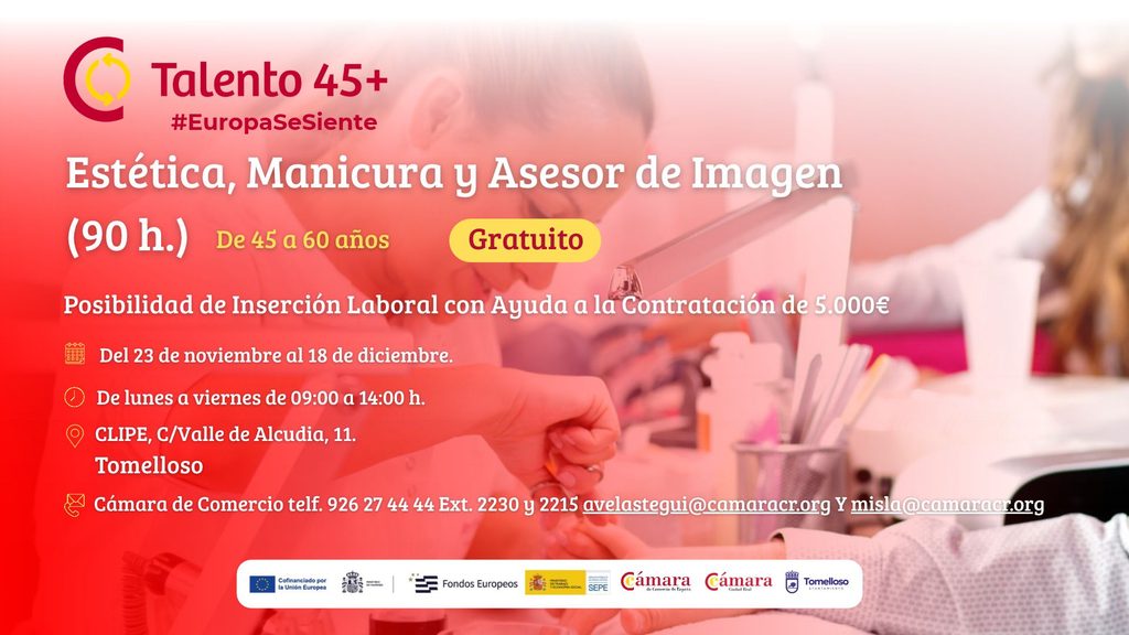 La Cámara de Comercio abre en Tomelloso un curso gratuito de estética y manicura para personas de 45 a 60 años 1 manicura taller tomelloso