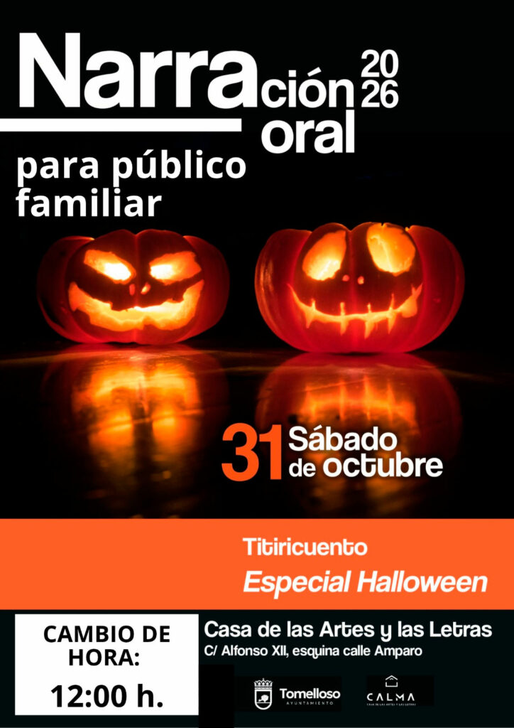 Halloween se cuela este sábado en CALMA con cuentos, monstruos y humor para toda la familia 1 Halloween se cuela este sábado en CALMA con cuentos, monstruos y humor para toda la familia