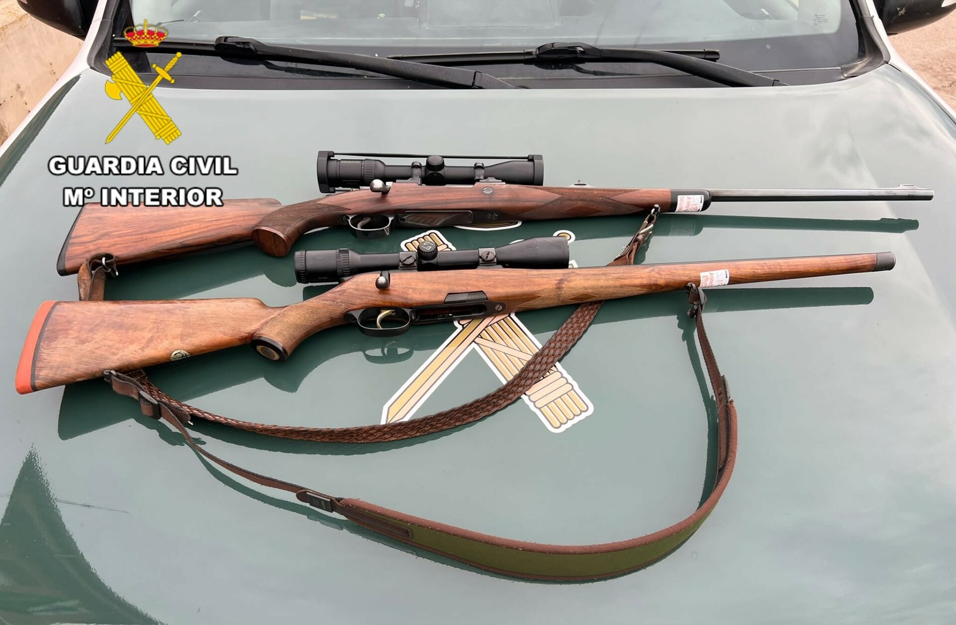 Un ciervo abatido de madrugada y un rifle con silenciador: la Guardia Civil destapa varios casos de presunta caza furtiva en Guadalajara