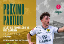 El Atlético Tomelloso recibe este domingo al Carrión como líder e invicto de Primera Autonómica Preferente El Atlético Tomelloso recibe este domingo al Carrión como líder e invicto de Primera Autonómica Preferente
