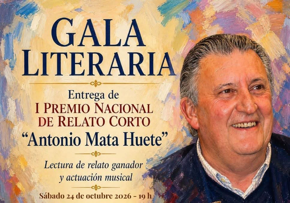 Villacañas rinde homenaje a su vecino y escritor Antonio Mata en la entrega del I Premio Nacional de Relato Corto que lleva su nombre