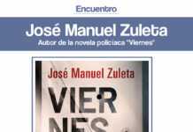 José Manuel Zuleta presenta en Tomelloso su novela negra Viernes dentro de la Semana de las Bibliotecas José Manuel Zuleta presenta en Tomelloso su novela negra Viernes dentro de la Semana de las Bibliotecas